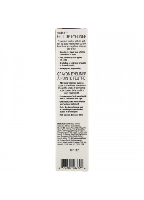 Wet n Wild, ProLine Felt Tip Eyeliner, Dark Brown, 0.017 oz (0.5 g)