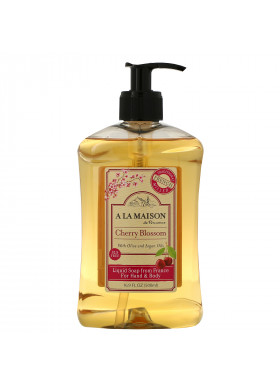 A La Maison de Provence, Hand & Body Liquid Soap, Cherry Blossom, 16.9 fl oz (500 ml)