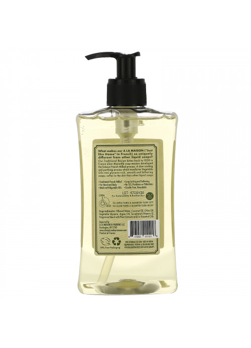 A La Maison de Provence, Hand & Body Liquid Soap, Yuzu Lime, 16.9 fl oz (500 ml)