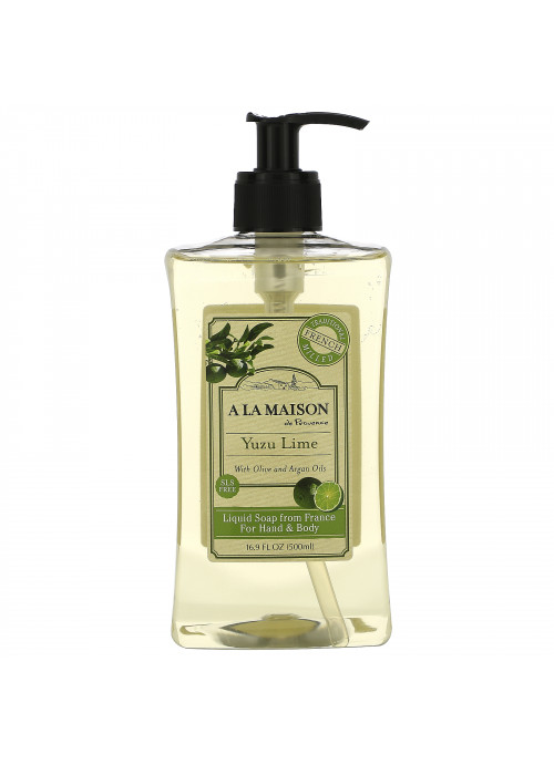 A La Maison de Provence, Hand & Body Liquid Soap, Yuzu Lime, 16.9 fl oz (500 ml)