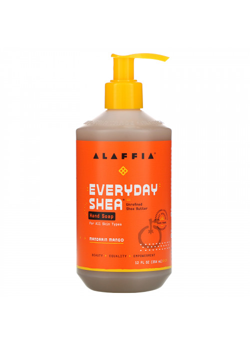 Alaffia, Everyday Shea, Hand Soap, Mandarin Mango, 12 fl oz (354 ml)