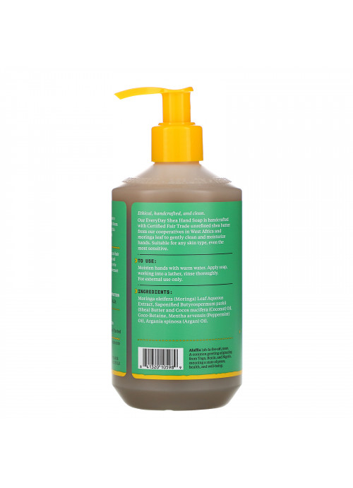 Alaffia, Everyday Shea, Hand Soap, Peppermint Tingle, 12 fl oz (354 ml)