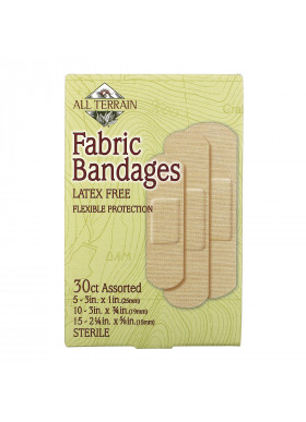 All Terrain, Fabric Bandages, Latex Free, Assorted, 30 Count