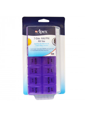 Apex, 7-Day AM/PM Pill Tray, 1 Pill Tray