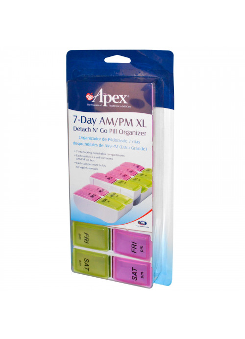 Apex, 7-Day AM/PM XL, 1 Pill Organizer