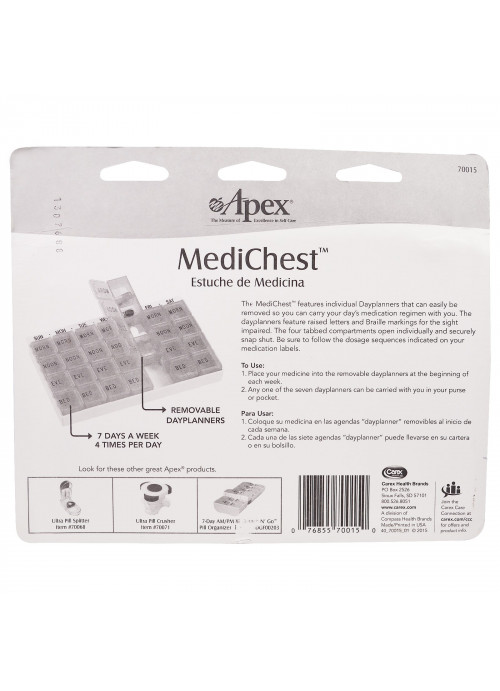 Apex, MediChest, Vitamin and Medication Organizer