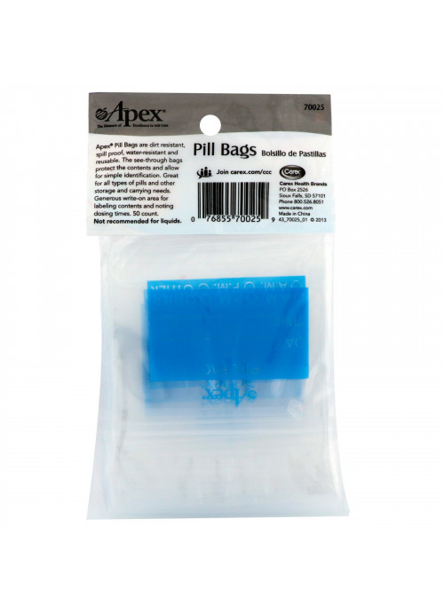 Apex, Pill Bags, 50 Count