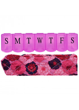 Apex, Pill Organizer with Decorative Sleeve, Large, 1 Pill Organizer