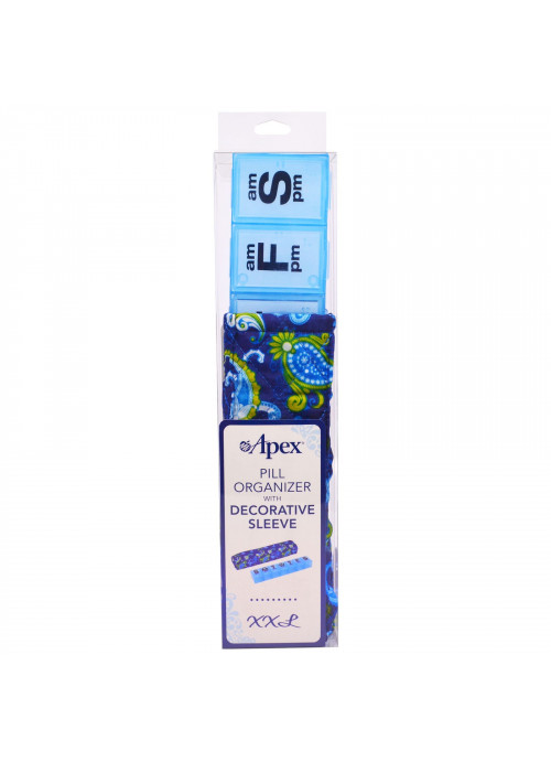 Apex, Pill Organizer with Decorative Sleeve, XXL, 1 Pill Organizer