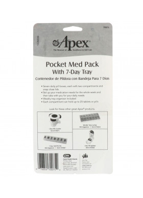 Apex, Pocket Med Pack with 7-Day Tray