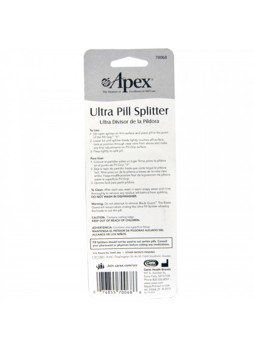 Apex, Ultra Pill Splitter