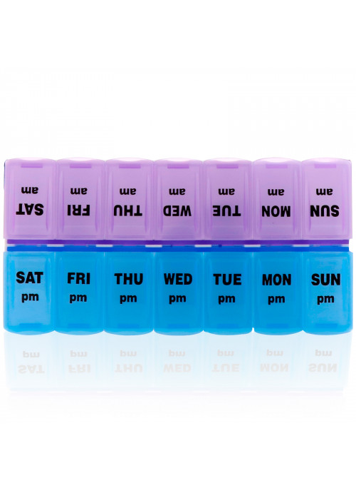 Apex, Weekly Twice-A-Day Pill Organizer, 1 Pill Organizer