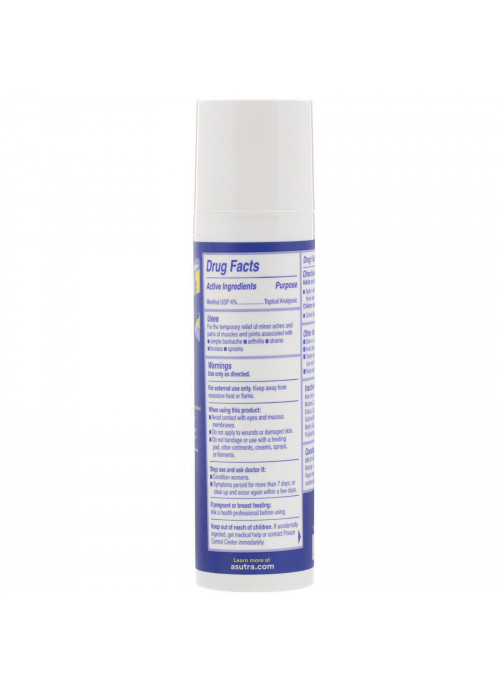 Asutra, Ease Your Pain, Temporary Pain Relief Cream, 3 oz (85 g)