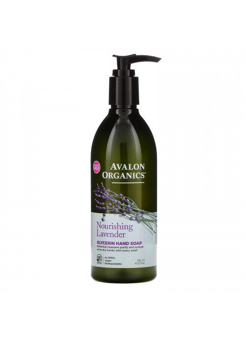 Avalon Organics, Glycerin Hand Soap, Nourishing Lavender, 12 fl oz (355 ml)
