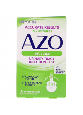 Azo, Urinary Tract Infection Test Strips, 3 Self-Testing Strips
