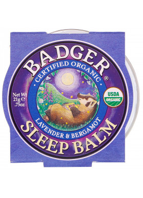 Badger Company, Organic, Sleep Balm, Lavender & Bergamot, .75 oz (21 g)