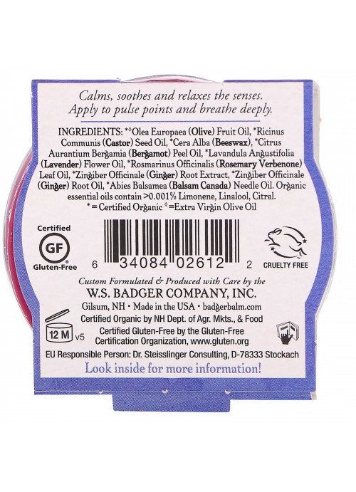 Badger Company, Organic, Sleep Balm, Lavender & Bergamot, .75 oz (21 g)