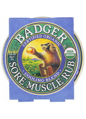 Badger Company, Organic Sore Muscle Rub, Cooling Blend, 2 oz (56 g)