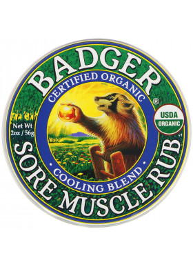 Badger Company, Organic Sore Muscle Rub, Cooling Blend, 2 oz (56 g)