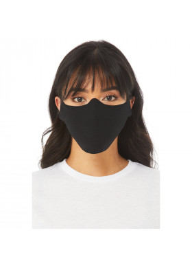 BELLA+CANVAS, Adult Daily Face Cover, Black, 1 Mask