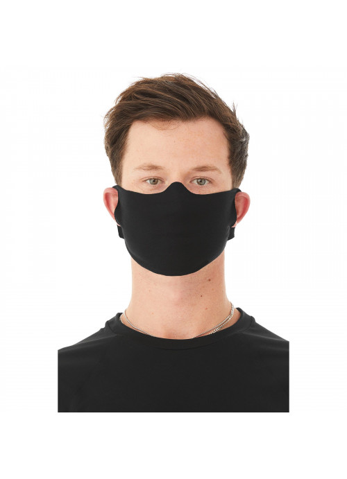 BELLA+CANVAS, Adult Daily Face Cover, Black, 1 Mask