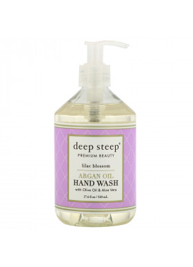 Deep Steep, Argan Oil Hand Wash, Lilac Blossom, 17.6 fl oz (520 ml)
