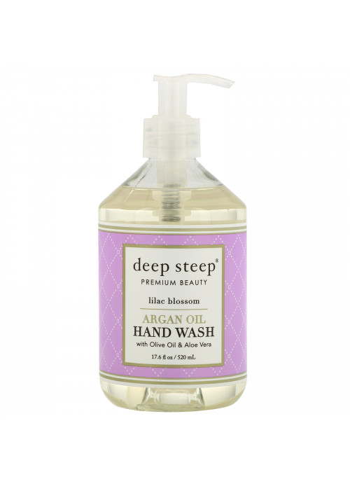 Deep Steep, Argan Oil Hand Wash, Lilac Blossom, 17.6 fl oz (520 ml)