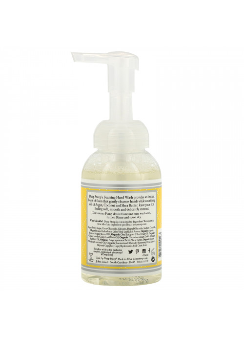 Deep Steep, Foaming Hand Wash, Grapefruit-Bergamot, 8 fl oz (237ml)