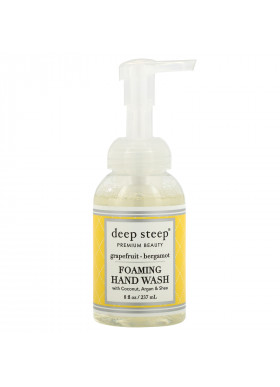 Deep Steep, Foaming Hand Wash, Grapefruit-Bergamot, 8 fl oz (237ml)