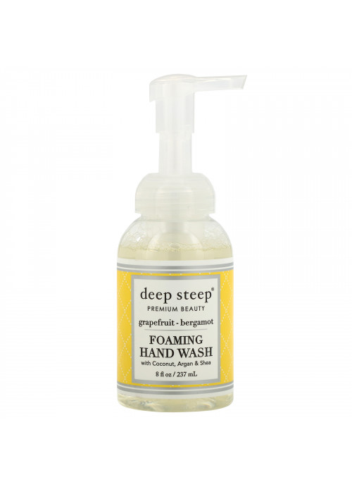 Deep Steep, Foaming Hand Wash, Grapefruit-Bergamot, 8 fl oz (237ml)