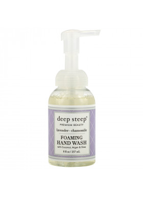 Deep Steep, Foaming Hand Wash, Lavender - Chamomile, 8 fl oz (237 ml)