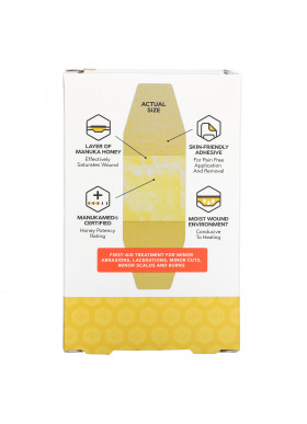 First Honey, Manuka Bandages, 12 Adhesive Bandages