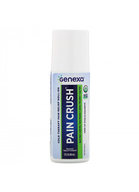 Genexa, Pain Crush, Cold Therapy Pain Relief Roll-On, 3 fl oz (89 ml)