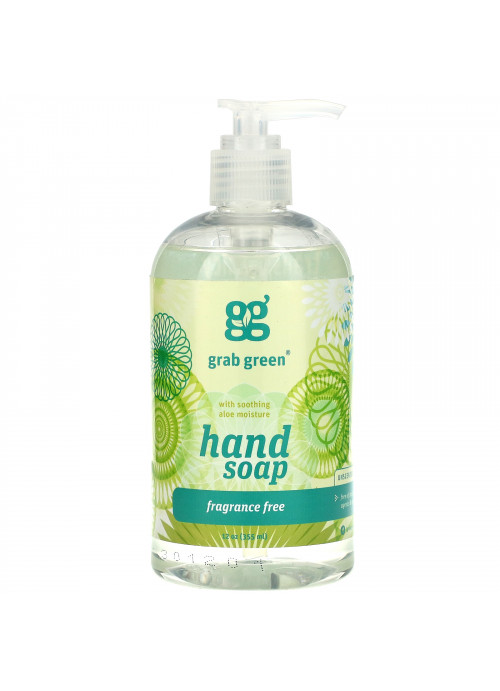 Grab Green, Hand Soap, Fragrance Free, 12 oz (355 ml)