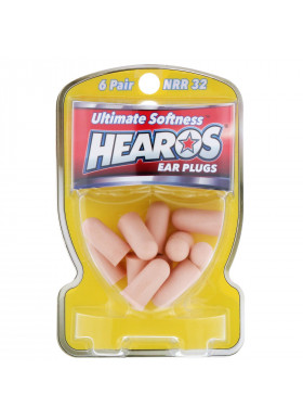 Hearos, Ear Plugs, Ultimate Softness, High, NRR 32, 6 Pair