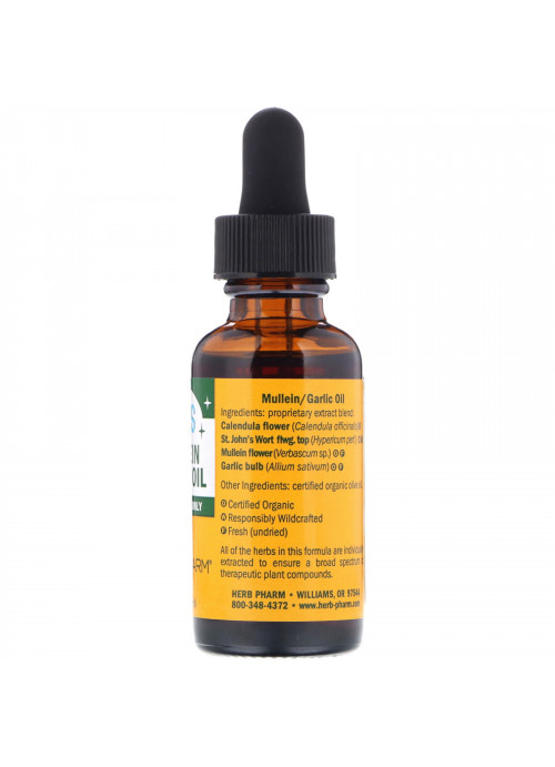 Herb Pharm, Mullein Garlic Oil, For Kids, 1 fl oz (30 ml)