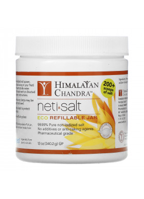 Himalayan Institute, Neti•Salt, Eco Refillable Jar, 12 oz (340.2 g)