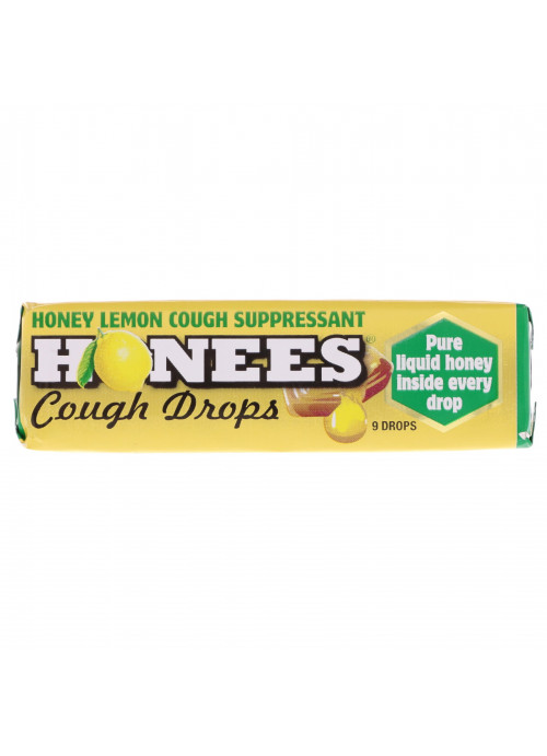 Honees, Honey Lemon Cough Drops , 9 Drops