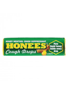 Honees, Menthol Eucalyptus Cough Drops, 9 Drops