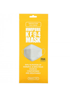 Hwipure, Disposable KF94 ( N95 / KN95/ FFP2 ) Mask, 1 Mask