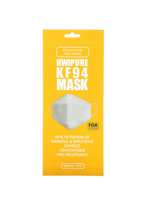 Hwipure, Disposable KF94 ( N95 / KN95/ FFP2 ) Mask,  25 Masks