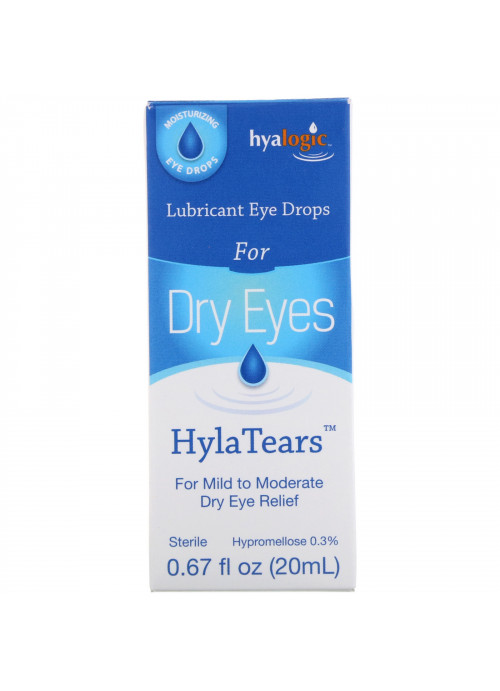 Hyalogic, HylaTears, Lubricant Eye Drops for Dry Eyes, 0.67 fl oz (20 ml)