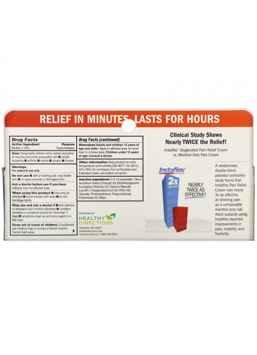 Instaflex, Pain Relieving Cream, 4 oz (113 g)