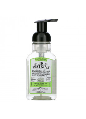 J R Watkins, Foaming Hand Soap, Aloe & Green Tea, 9 fl oz (266 ml)