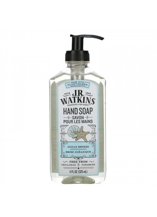J R Watkins, Hand Soap, Ocean Breeze, 11 fl oz (325 ml)