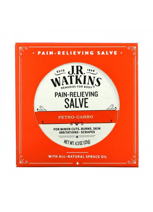 J R Watkins, Pain-Relieving Salve, Petro-Carbo, 4.3 oz (121 g)