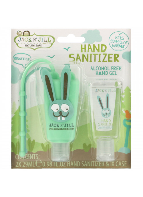 Jack n' Jill, Hand Sanitizer, Bunny, 2 Pack, 0.98 fl oz (29 ml) Each and 1 Case