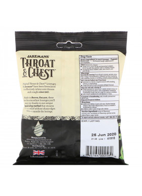 Jakemans, Throat & Chest, Anise Flavored, 30 Lozenges
