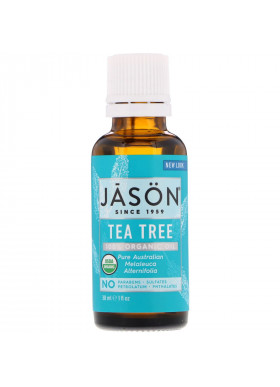 Jason Natural, 100% Organic Oil, Tea Tree, 1 fl oz (30 ml)