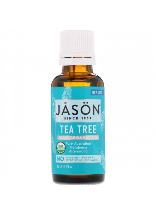Jason Natural, 100% Organic Oil, Tea Tree, 1 fl oz (30 ml)